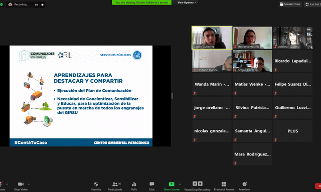 Nuevo webinario en la Comunidad de Servicios Públicos